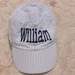 Baseball cap 3-12 month with monogram “William”
